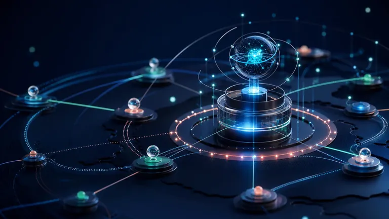 Abstract managed IT network with a resilient central core